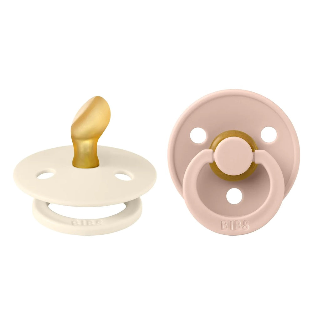 Bibs Dummy Twin Pack Blush + Ivory Anatomical