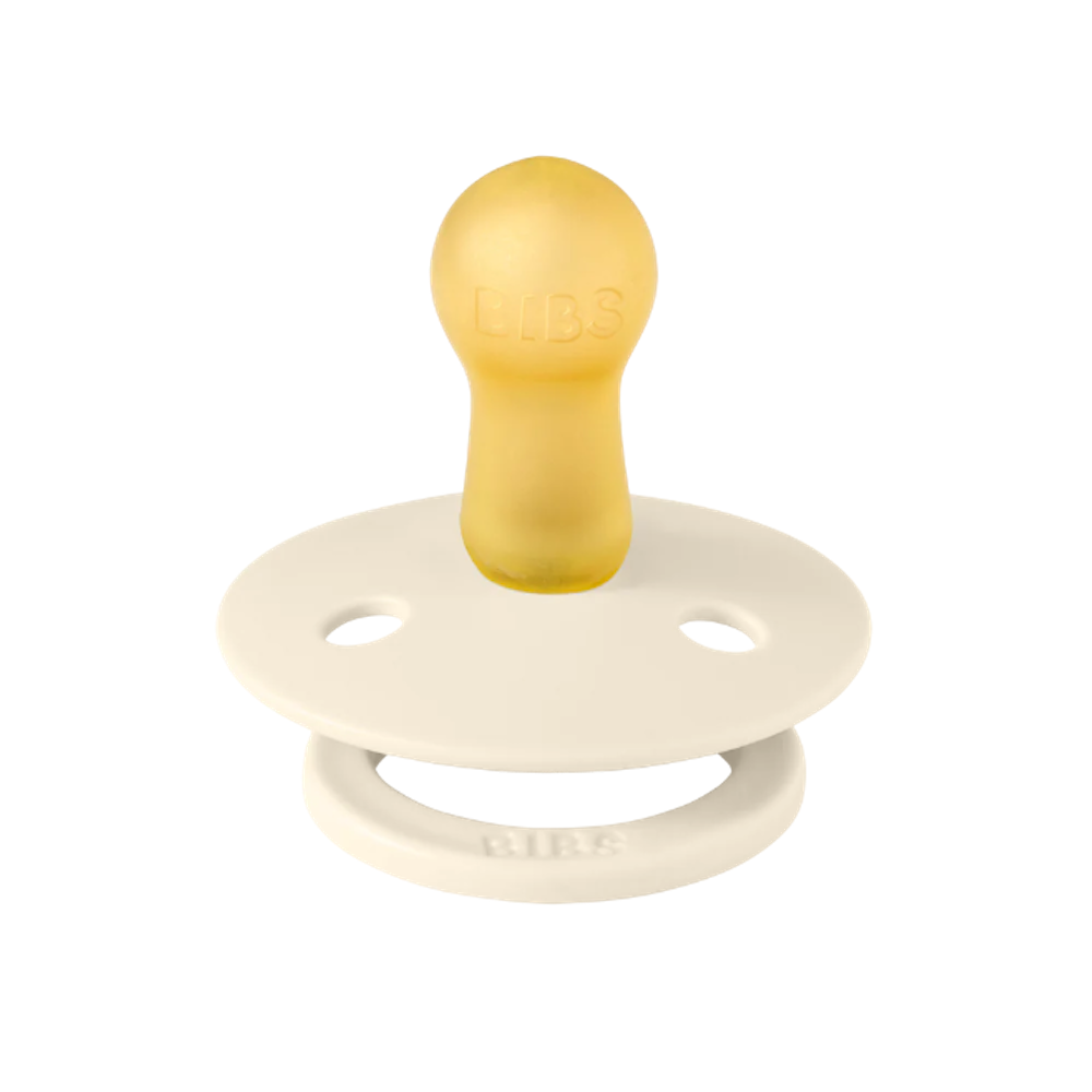 Bibs Dummy Twin Pack Ivory Round