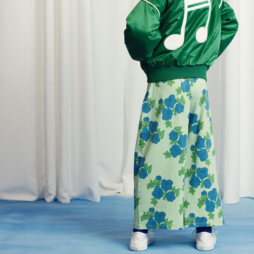 Blue Roses Aop Trousers