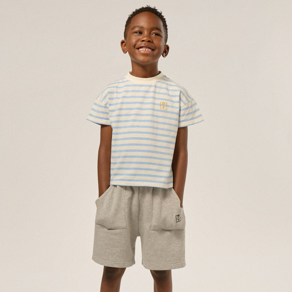 Blue Striped Kids T-Shirt