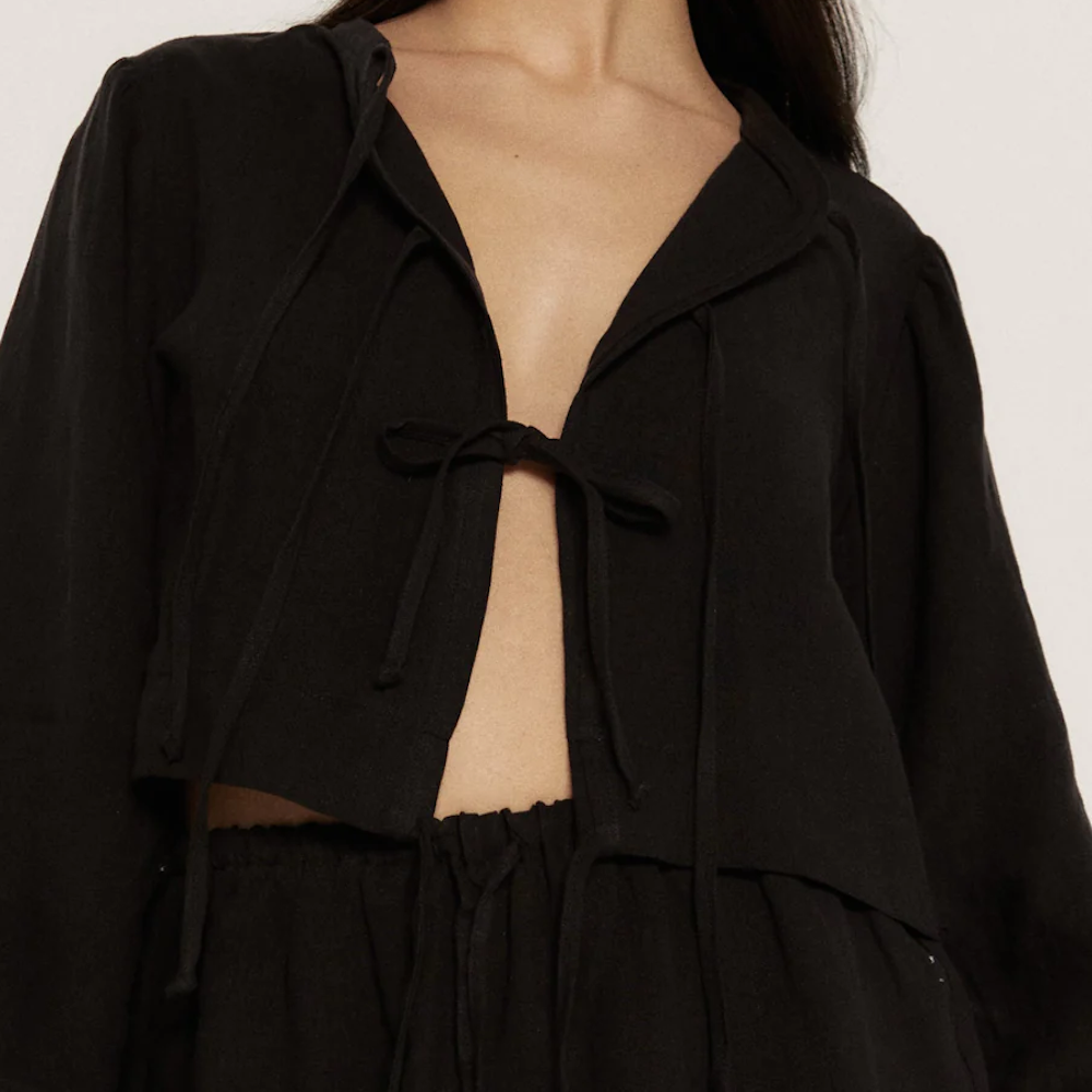 The Tie Top Black
