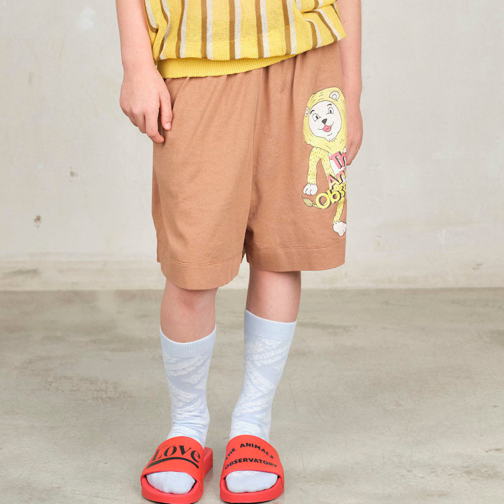 Brown Lion Bermuda Mole Shorts
