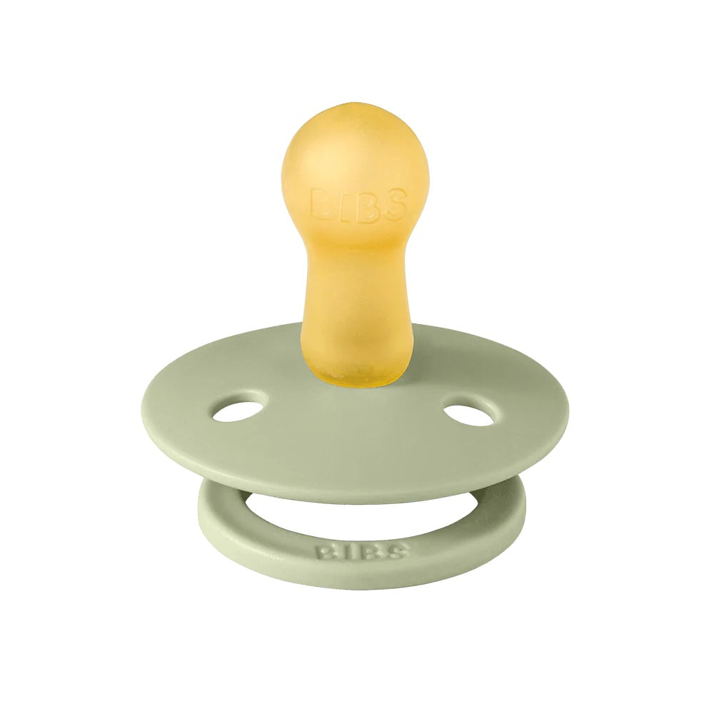 Bibs Dummy Ladybug Sage/ Pale Butter Round