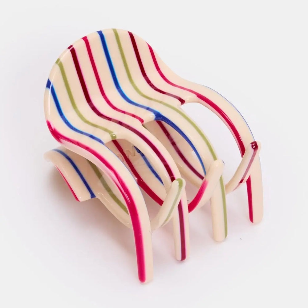 Ursa Claw In Vanilla Stripe