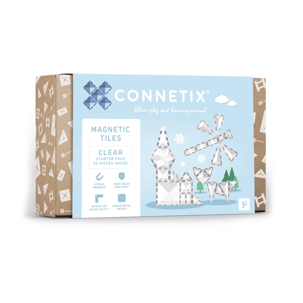 Magnetic Tiles 34 Piece Clear Starter Pack