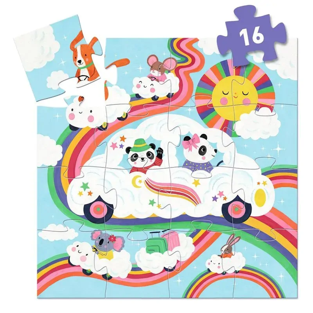 Cloud Car Puzzle 16pc