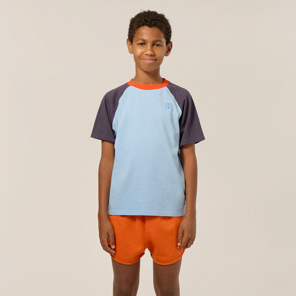 Colour Block Blue Kids T-Shirt