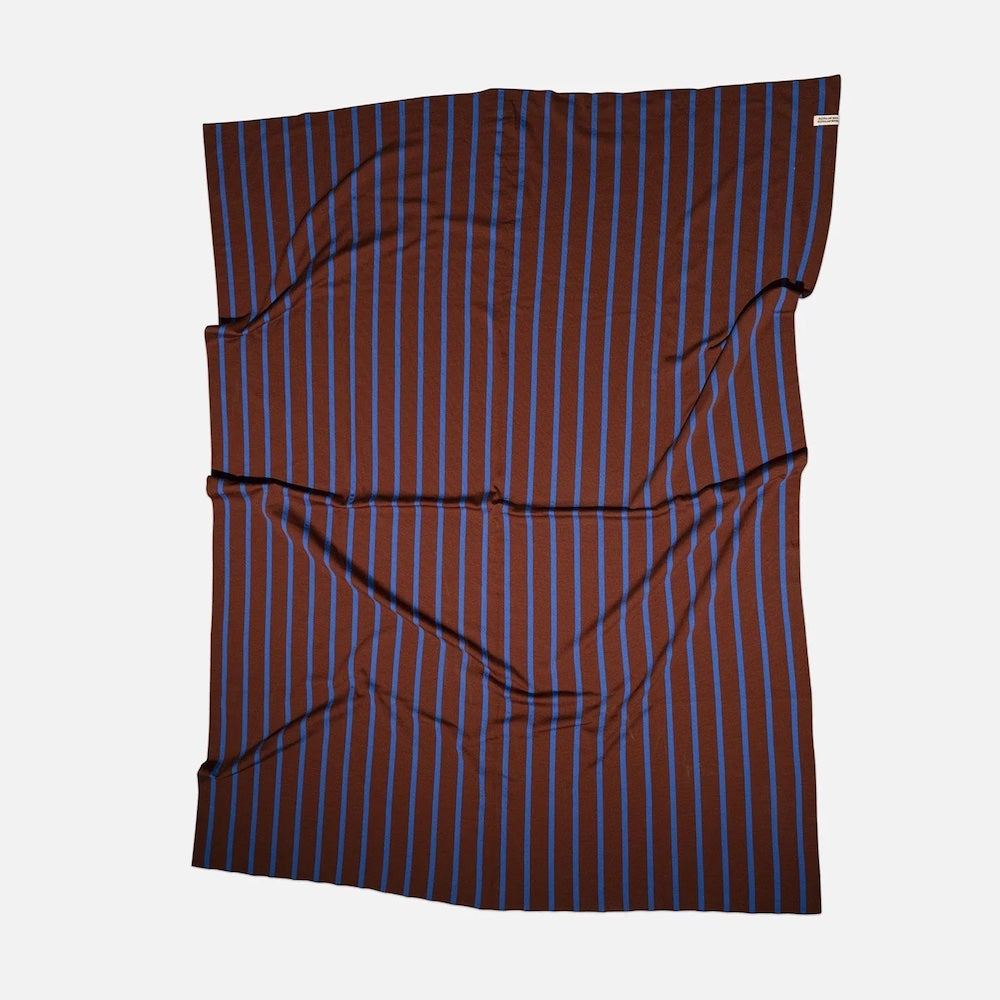 Royal Blue Spice Life in Stripes Baby Blanket