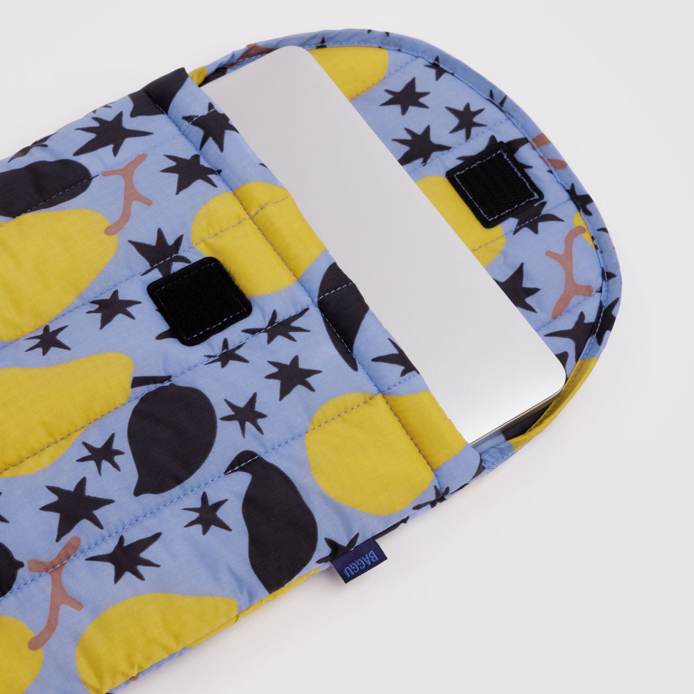 Puffy Laptop Sleeve 13"/14" Golden Pears
