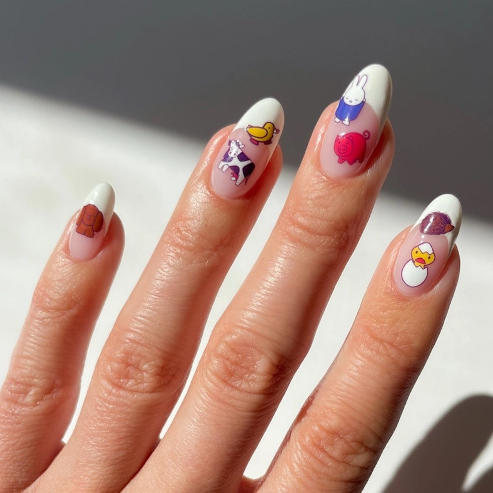 Miffy At The Farm Nail Art Stickers