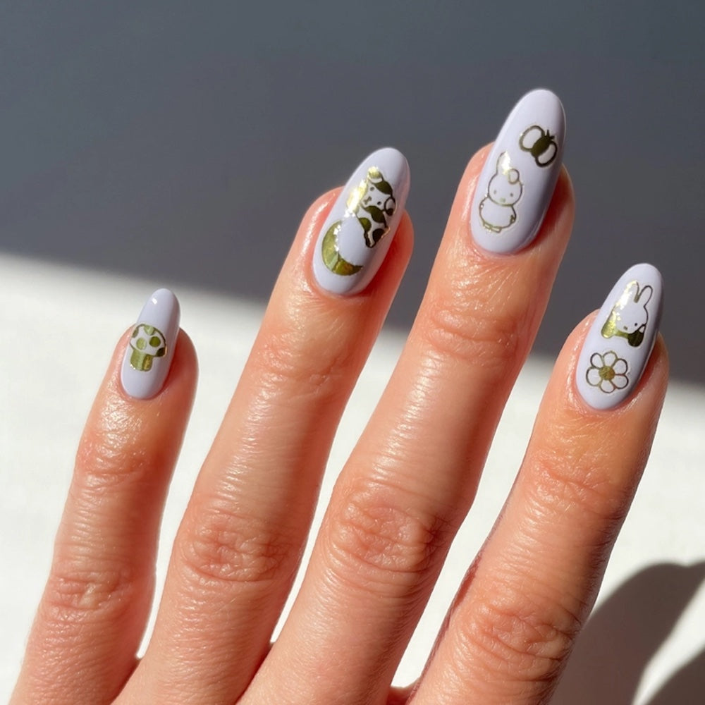 Miffy Is Gold Nail Art Stickers
