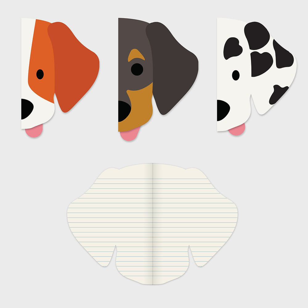 Dog Shaped Notebooks