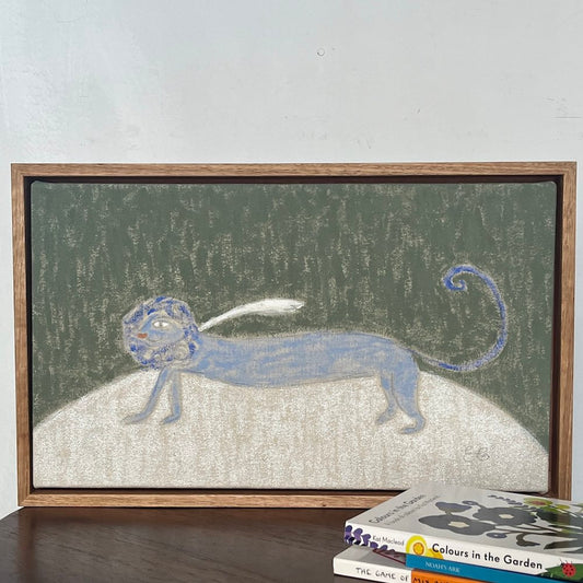 Rogér Lion Original Framed Drawing