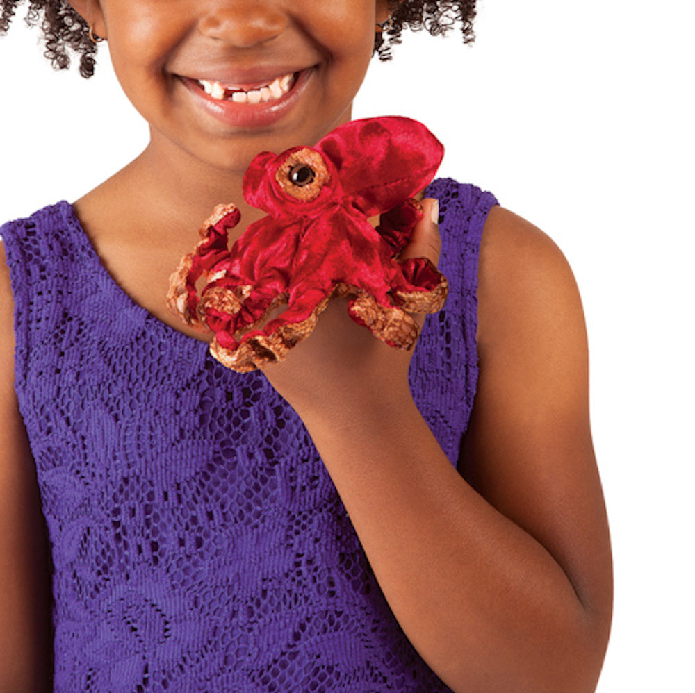 Red Octopus Finger Puppets