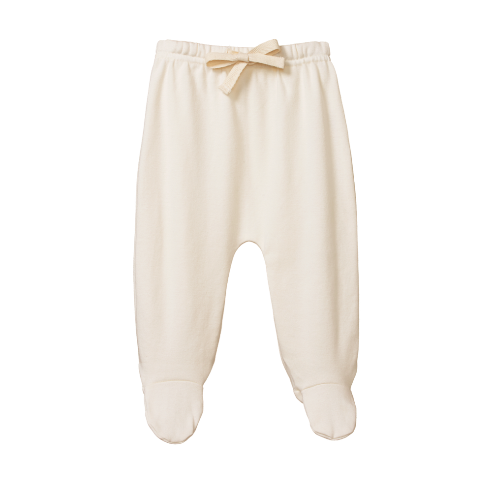 Cotton Footed Romper Natural