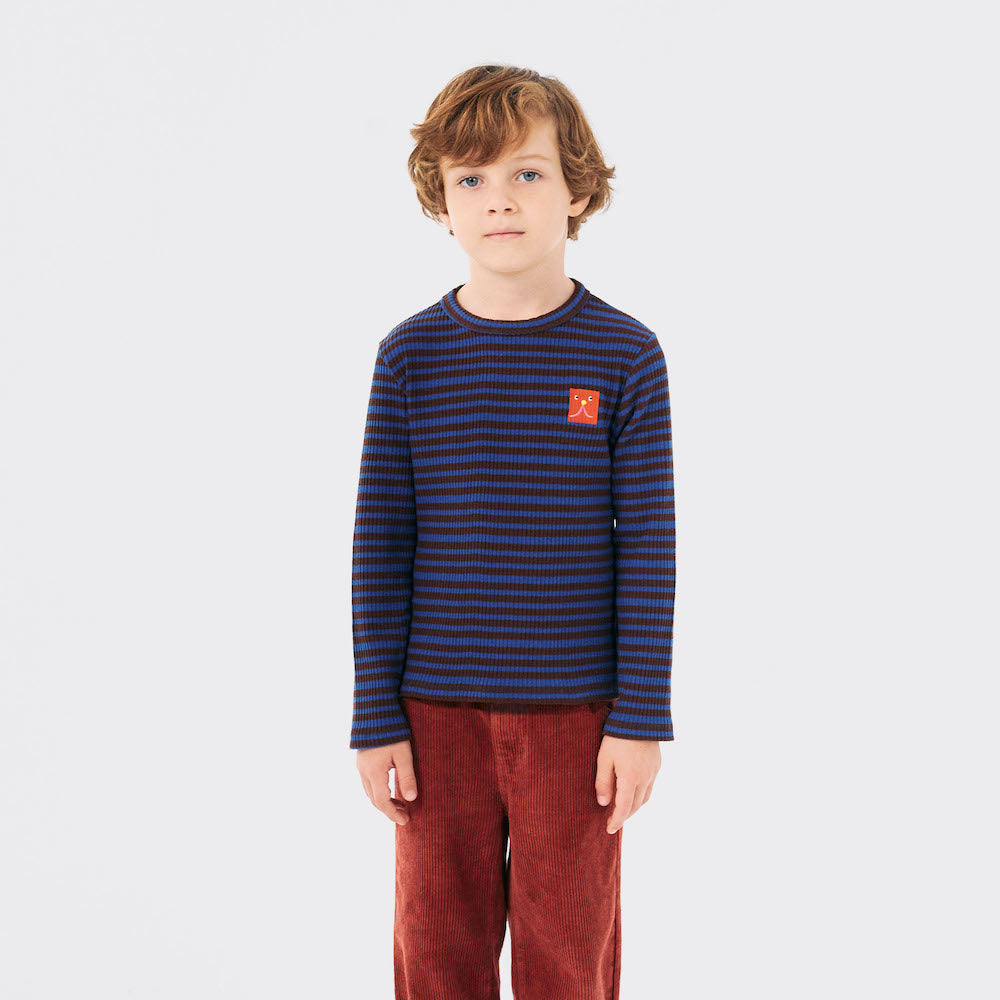 Funny Face Embroidery Long Sleeve T-Shirt