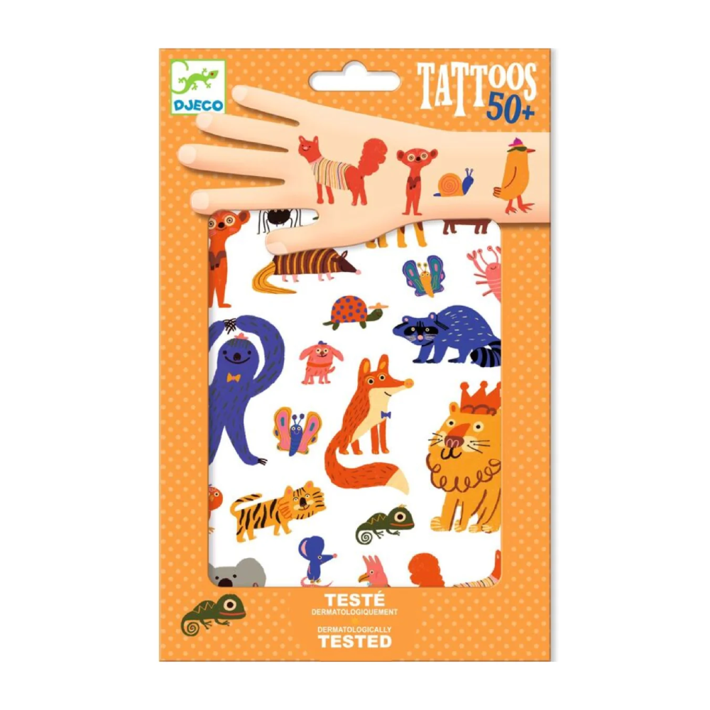 Funny Animals Temporary Tattoos