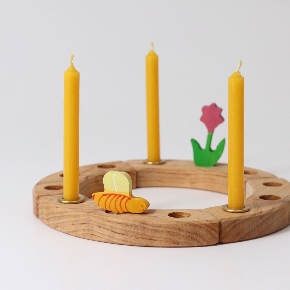 Amber Beeswax Candle Pack of 12