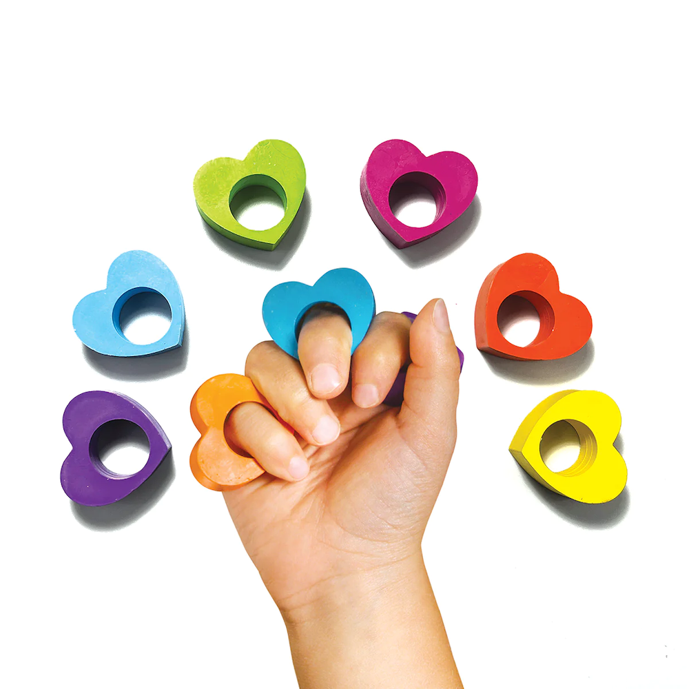 Heart Rings Crayons
