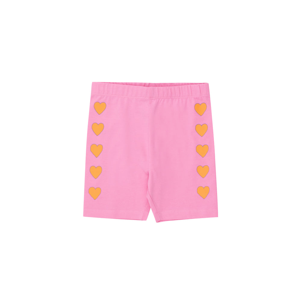 Hearts Biker Short Pink