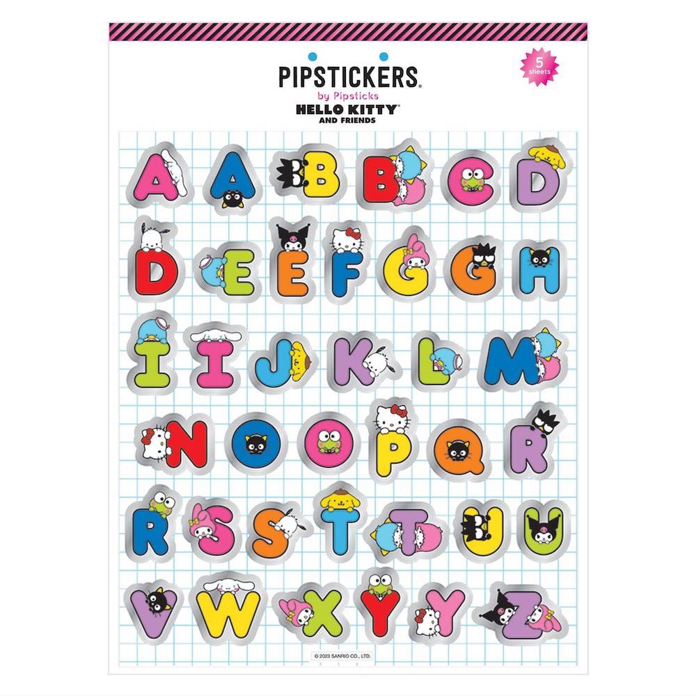 Hello Kitty And Friends Hide & Seek Big Alphabet Stickers