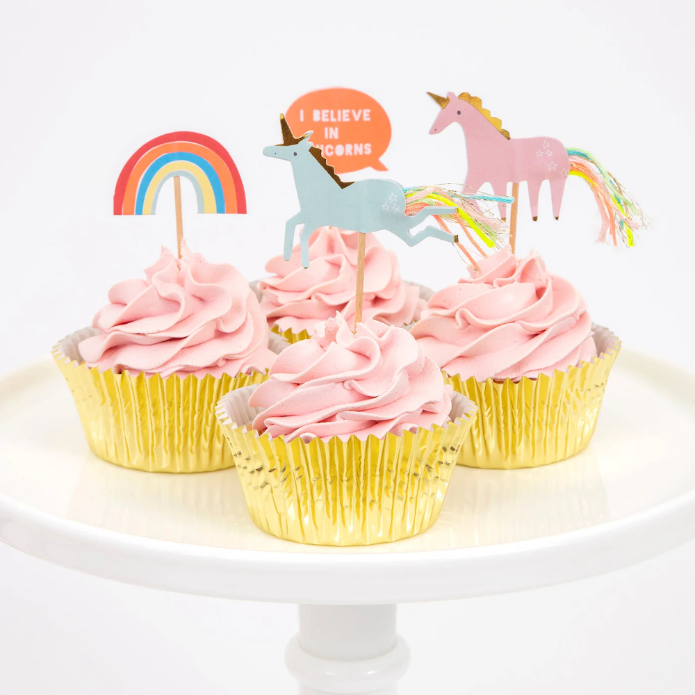 I Believe In Unicorns Cupcake Kit 24 Toppers