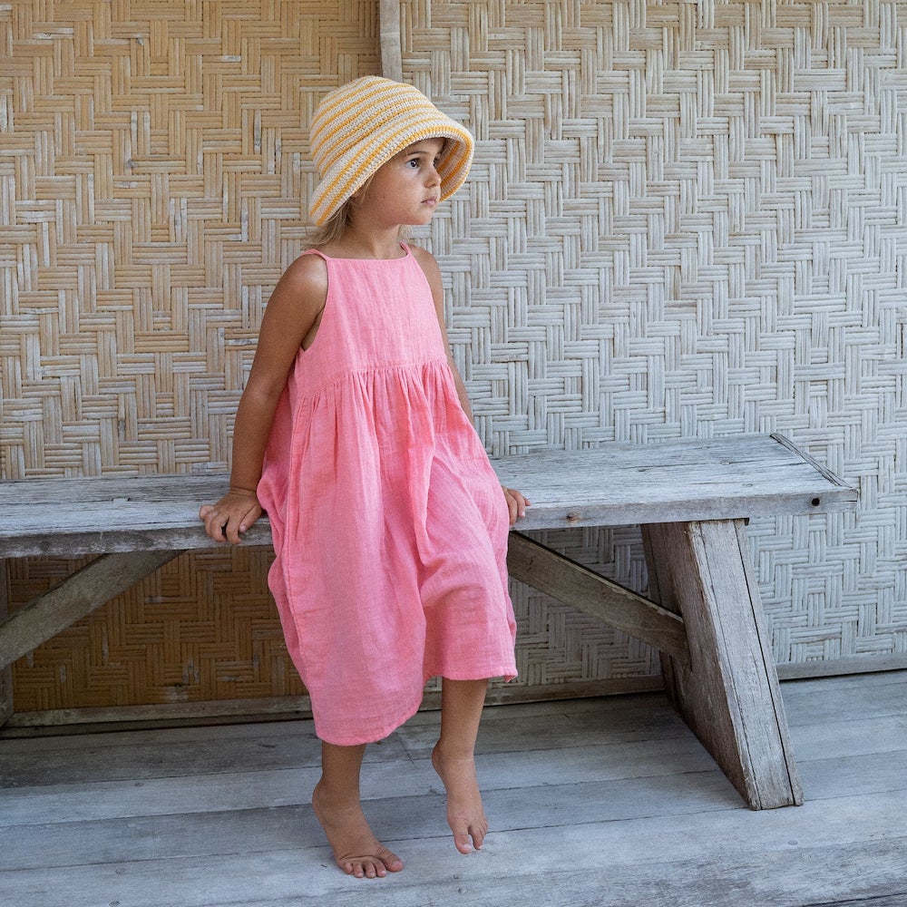 Crochet Hat Mango Stripe