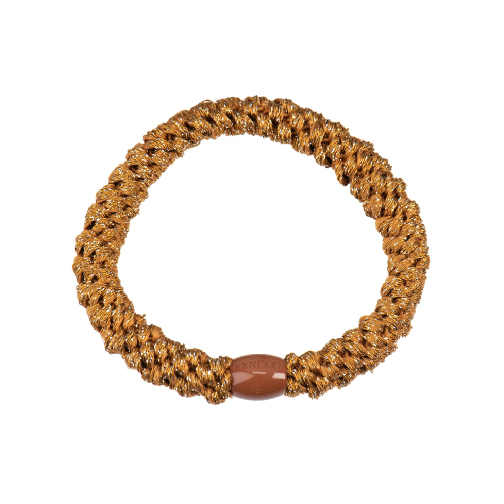 Light Curry Glitter Hair Tie