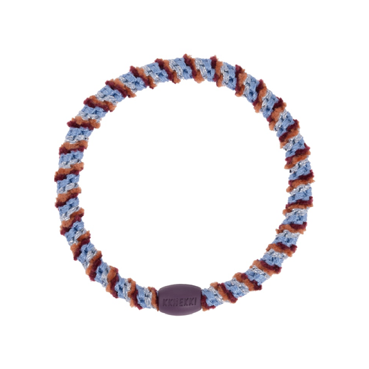 Slim Mix Skyblue Teracotta Velvet Hair Tie