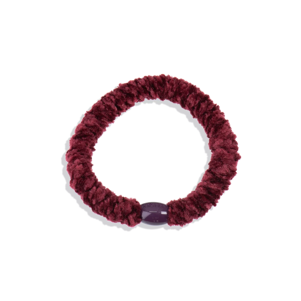 Velvet Bordeaux Hair Tie