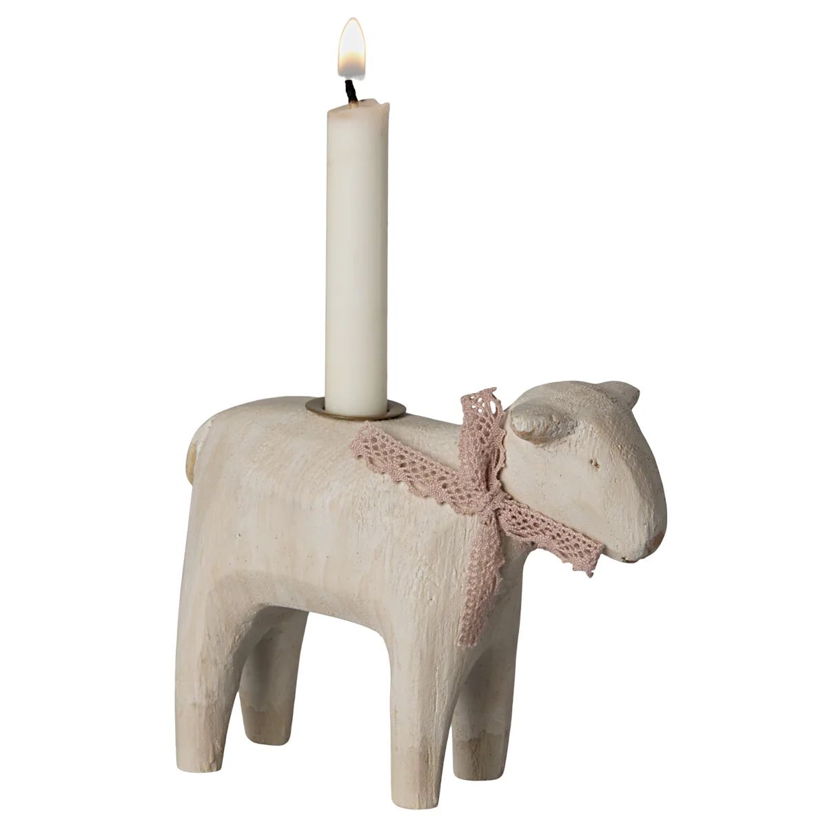 Lamb Candleholder Rose