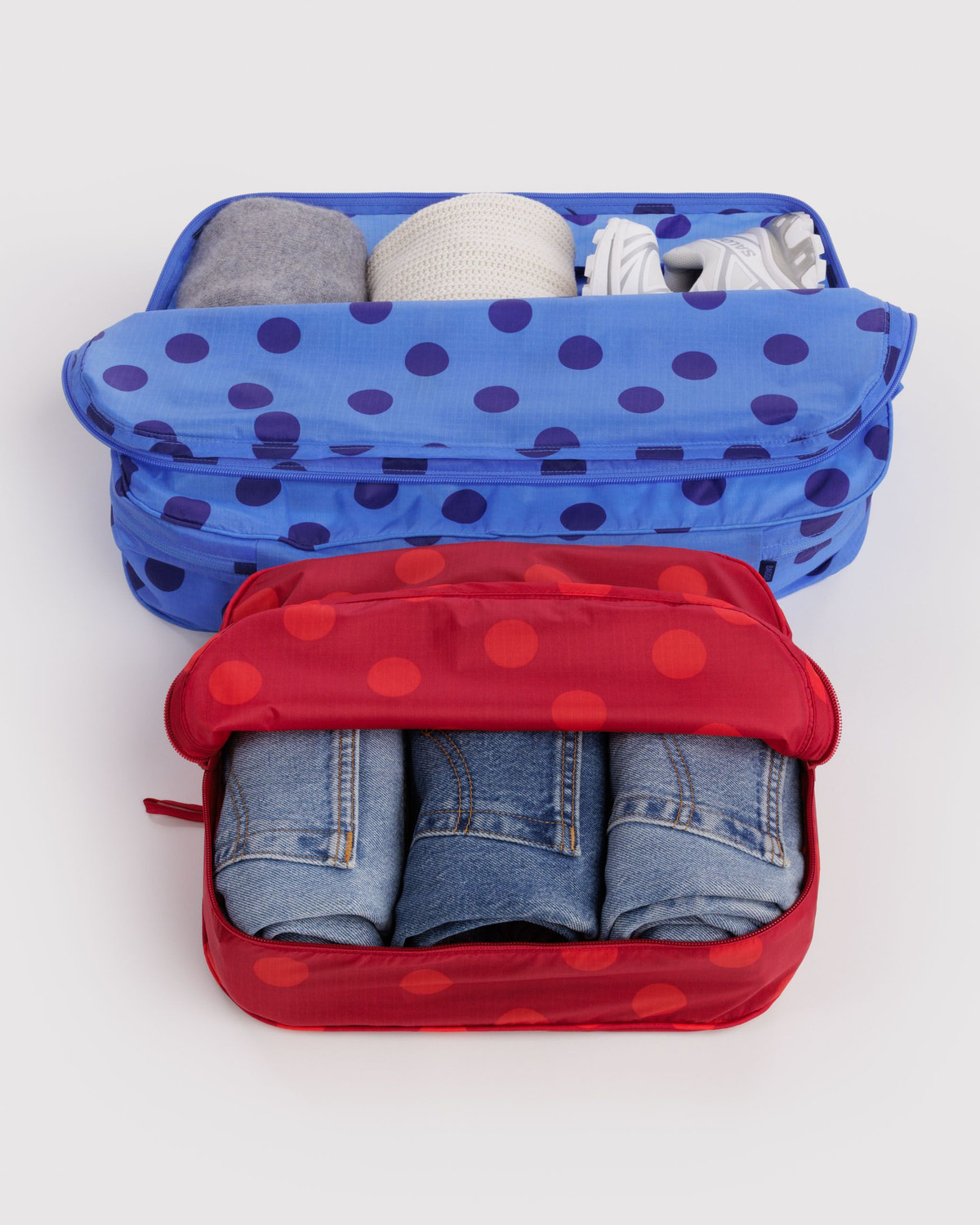 Large Packing Cube Set Polka Dot Mix