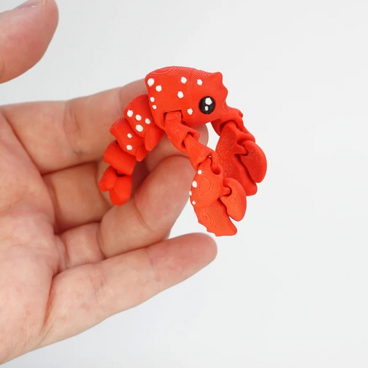 Articulated Red Lobster Fidget Toy