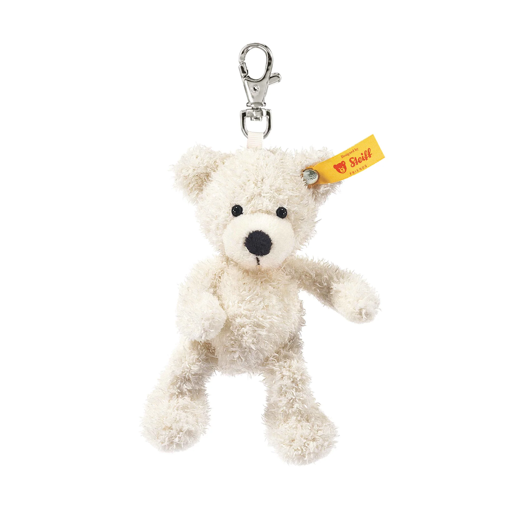 Lotte White Teddy Bear Key Ring