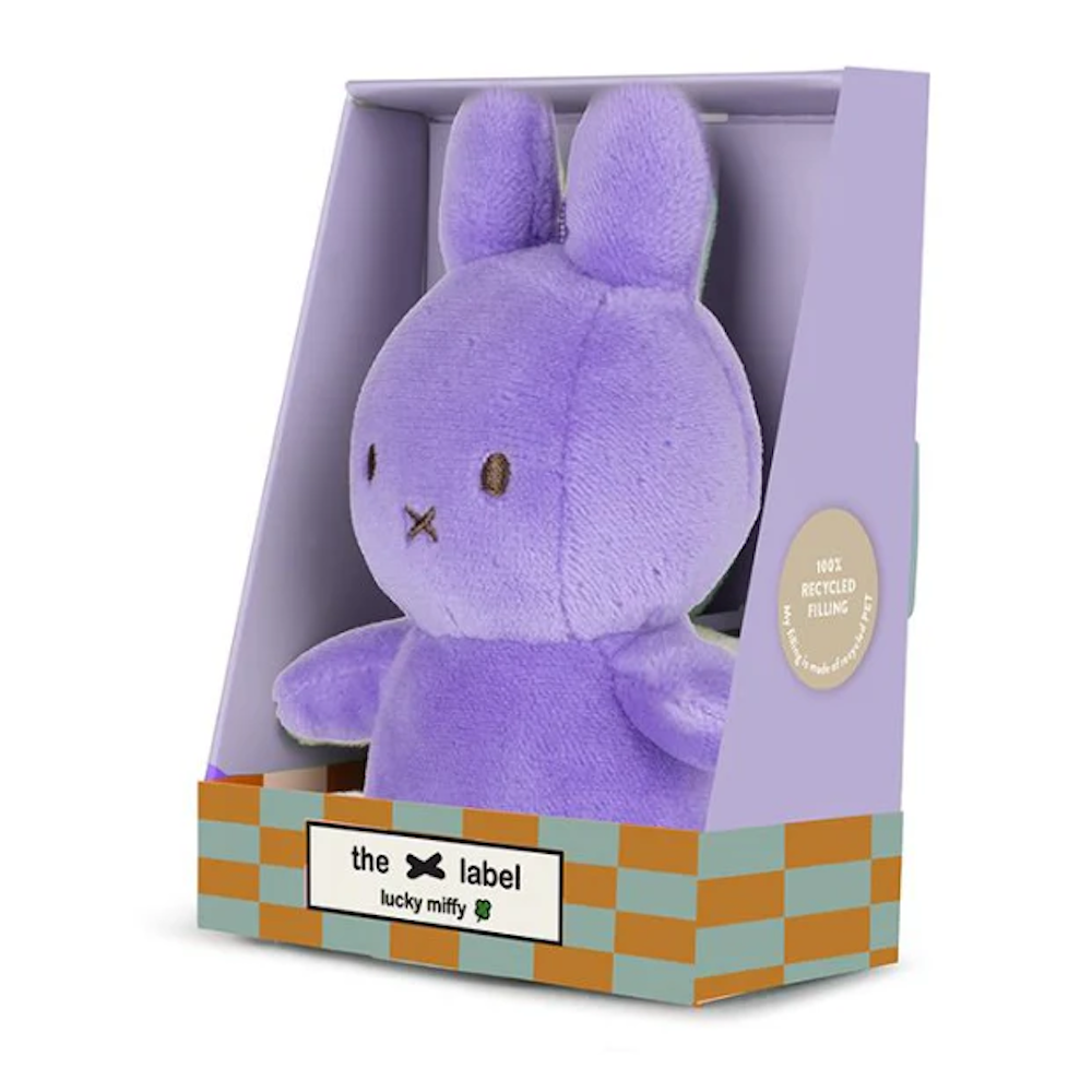 Lucky Miffy Sitting Bright Lilac in Gift Box