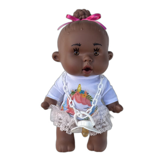 White Unicorn Baby Doll