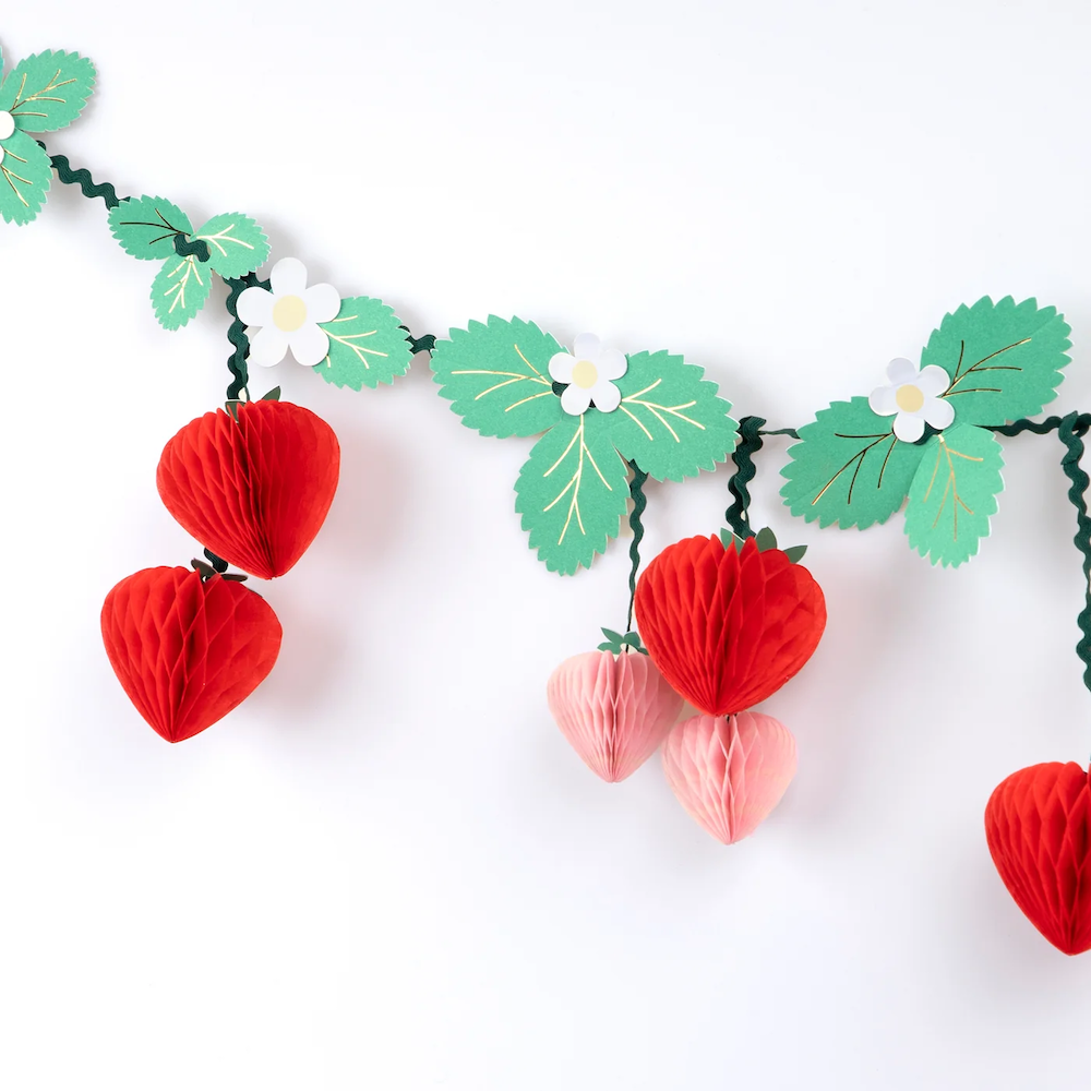 Strawberry Paper Garland