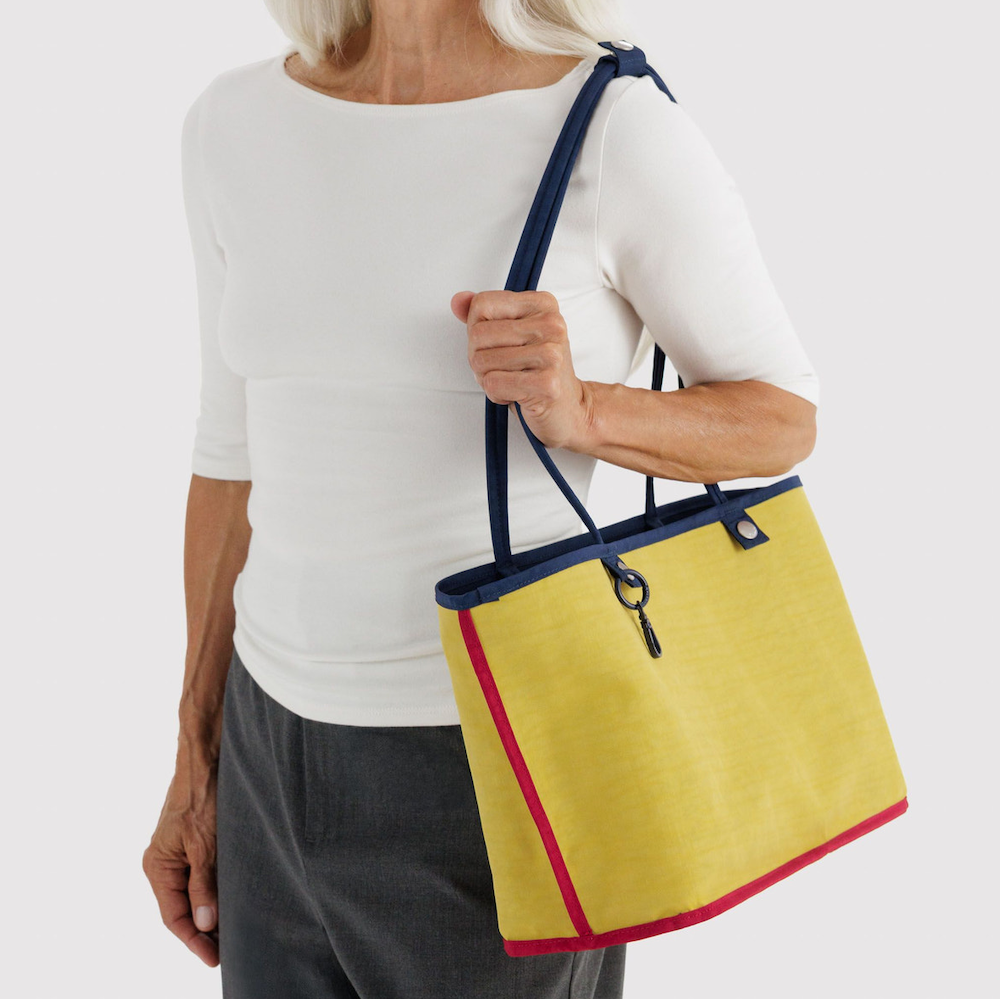 Medium Nylon Reversible Tote Navy Mix