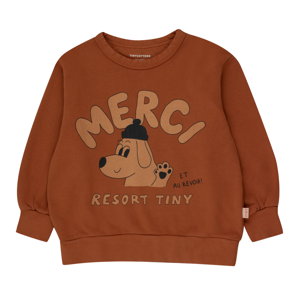 Merci Sweatshirt Brown