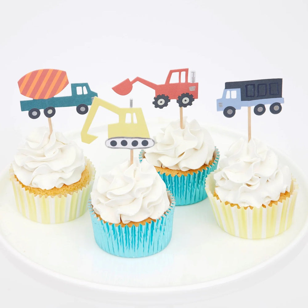 Construction Cupcake Kit 24 Toppers