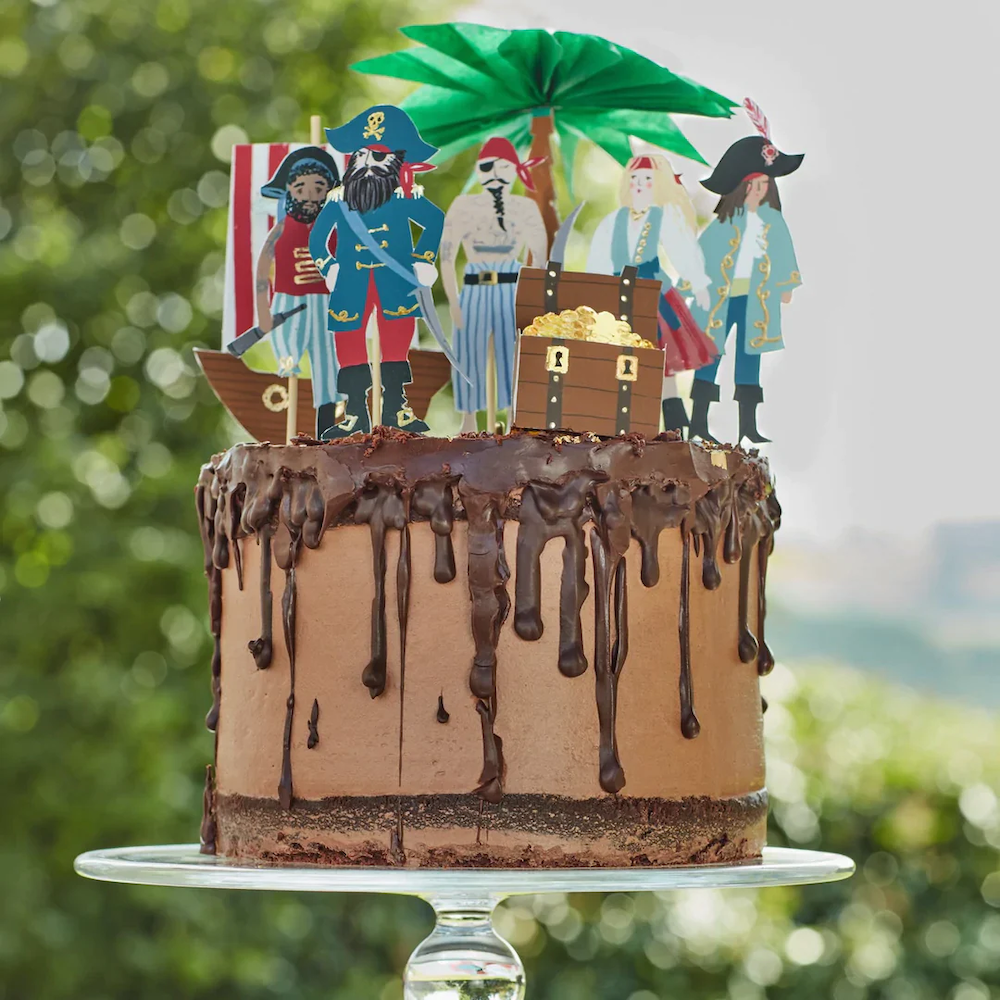 Pirates & Palm Tree Cake Toppers