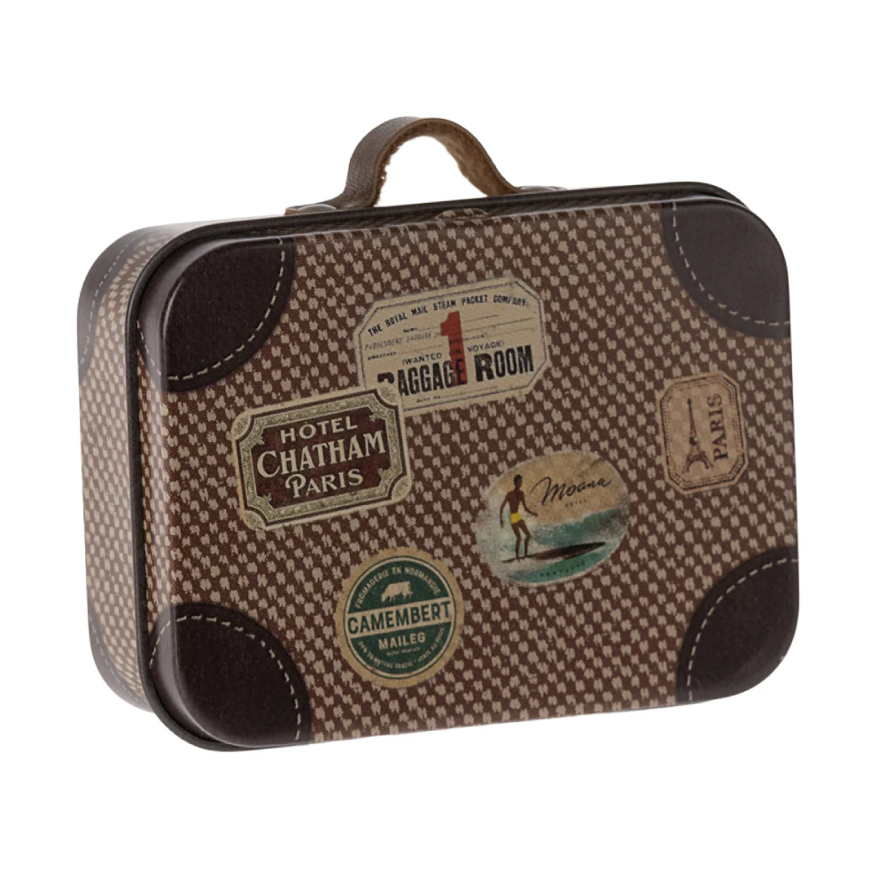 Micro Suitcase Brown