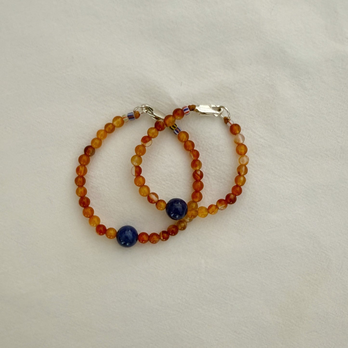Carnelian + Lapis Bracelet