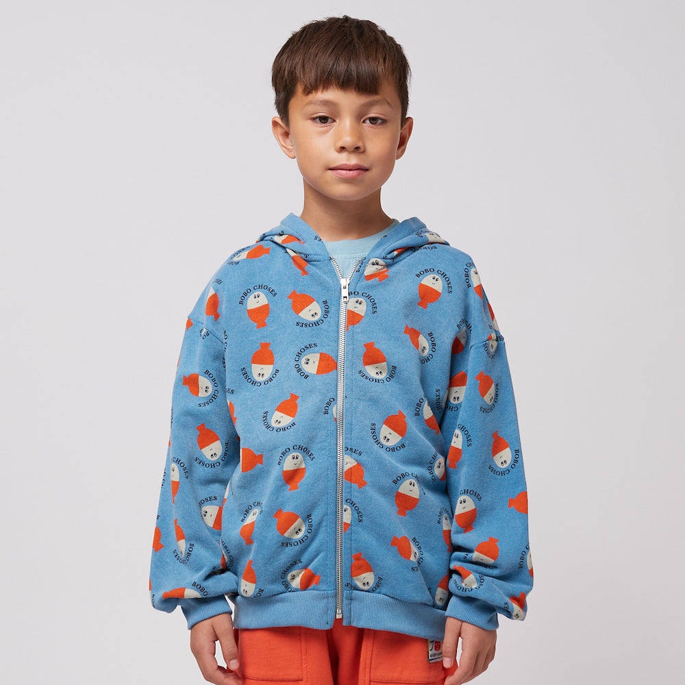 Morning Egg All Over Zipped Hoodie