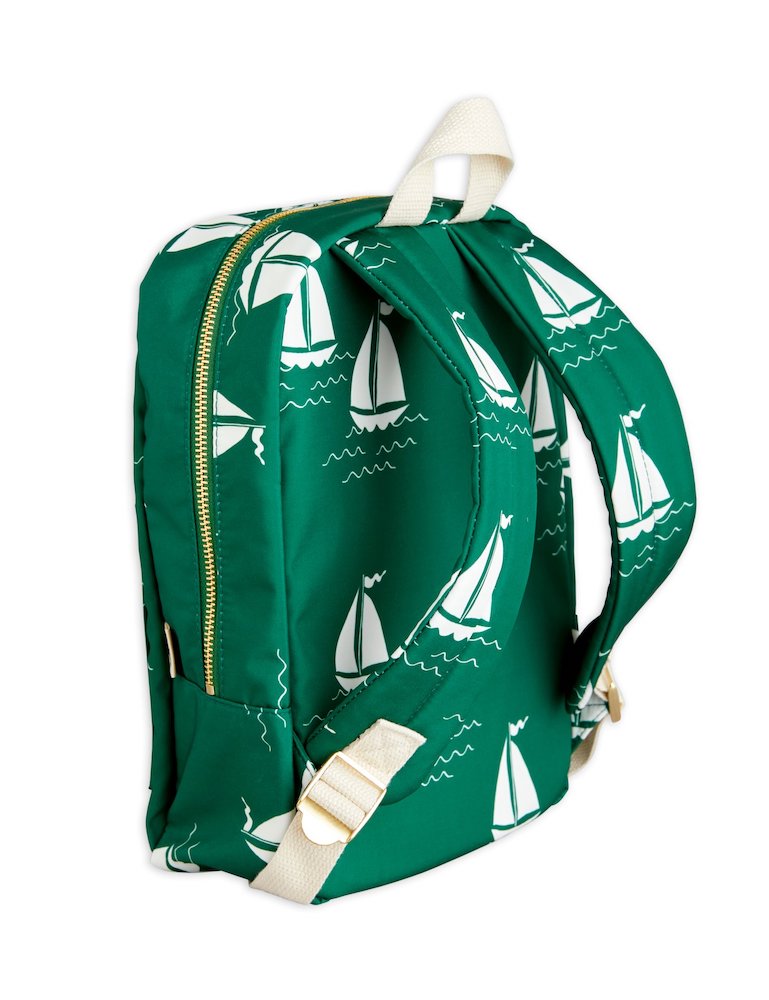 Sailing Boats AOP Backpack Green