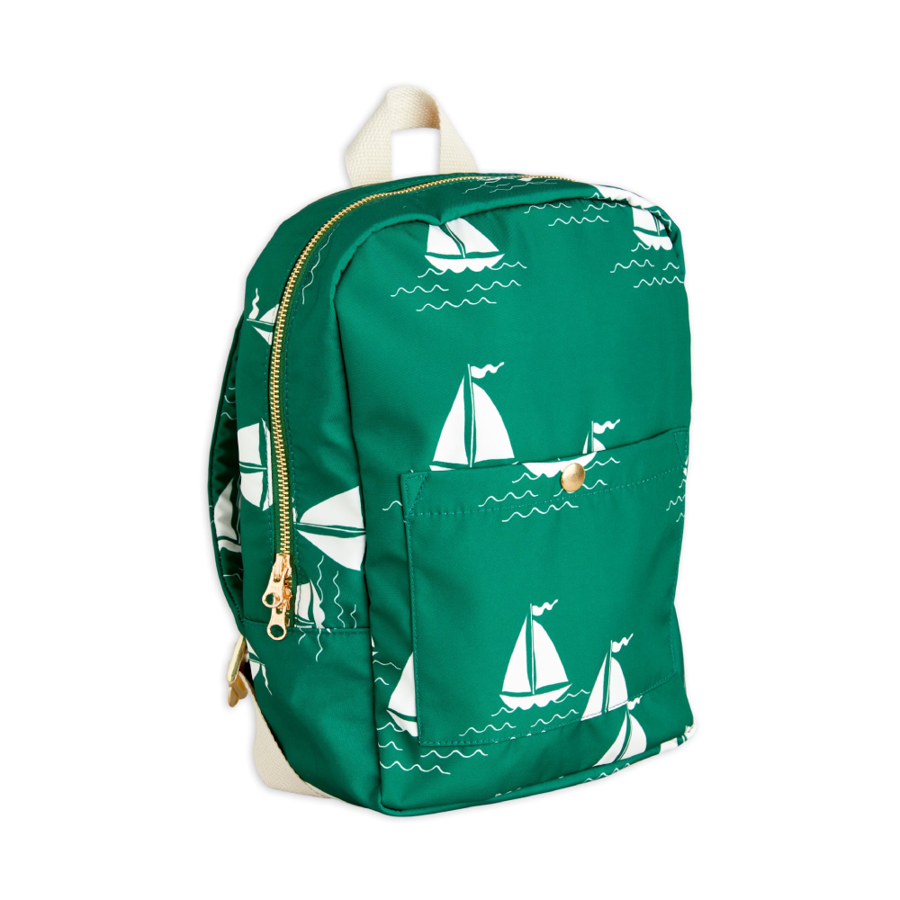 Sailing Boats AOP Backpack Green