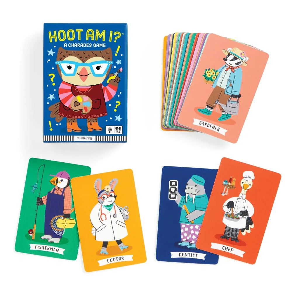 Hoot Am I? Charades Card Game