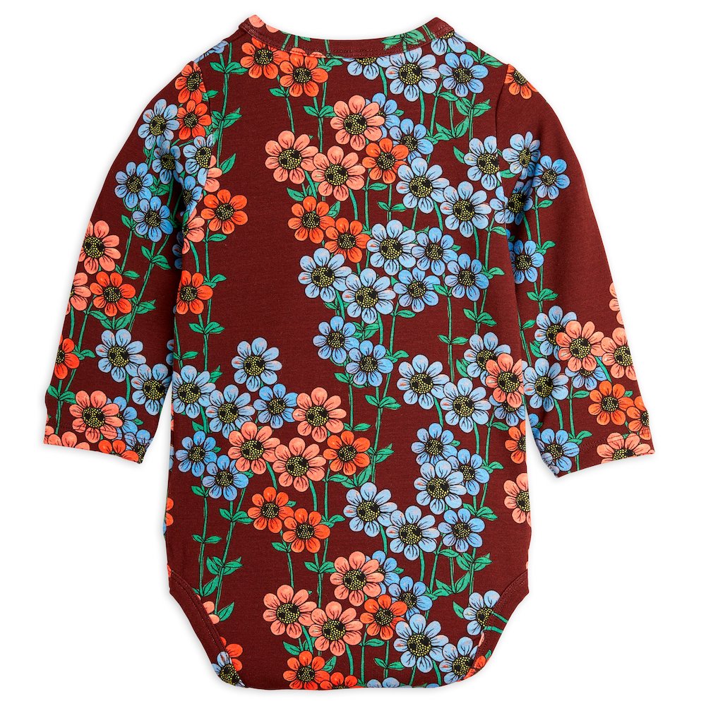 Daisys Aop Long Sleeve Bodysuit Multi Red