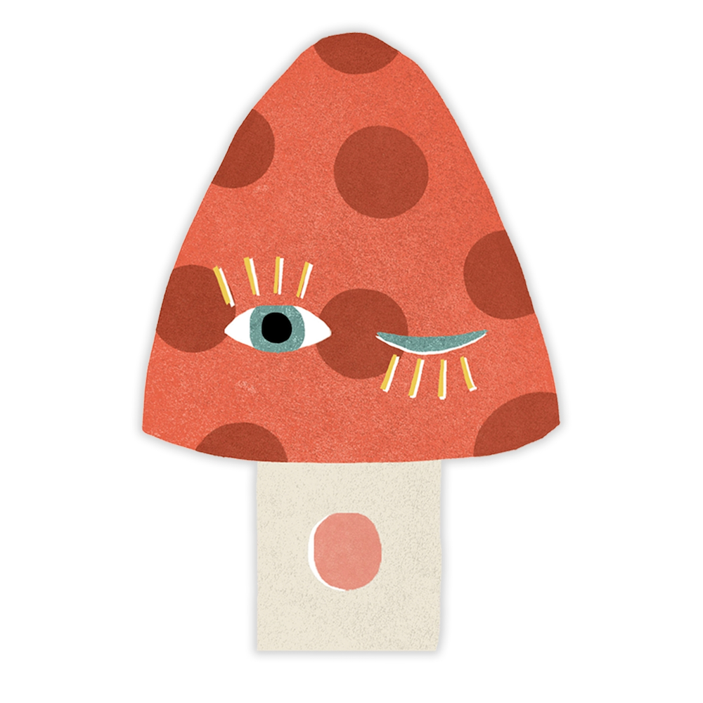Mushroom Blink Individual Sticker