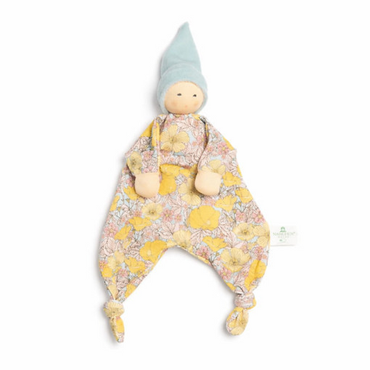 Flower Blanket Doll Light Blue
